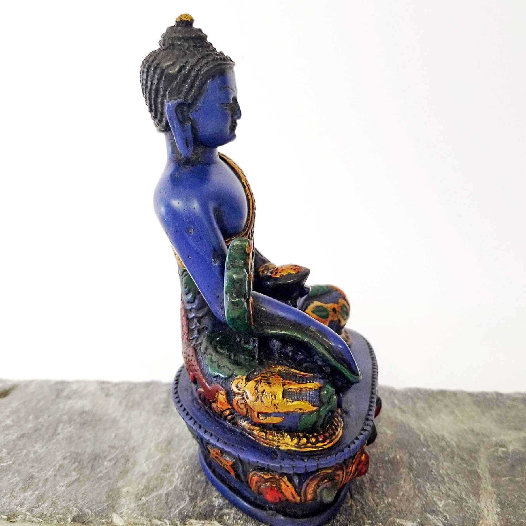 Yak & Yeti – Engroshandel Skulptur – Håndmalet Medicine Buddha1