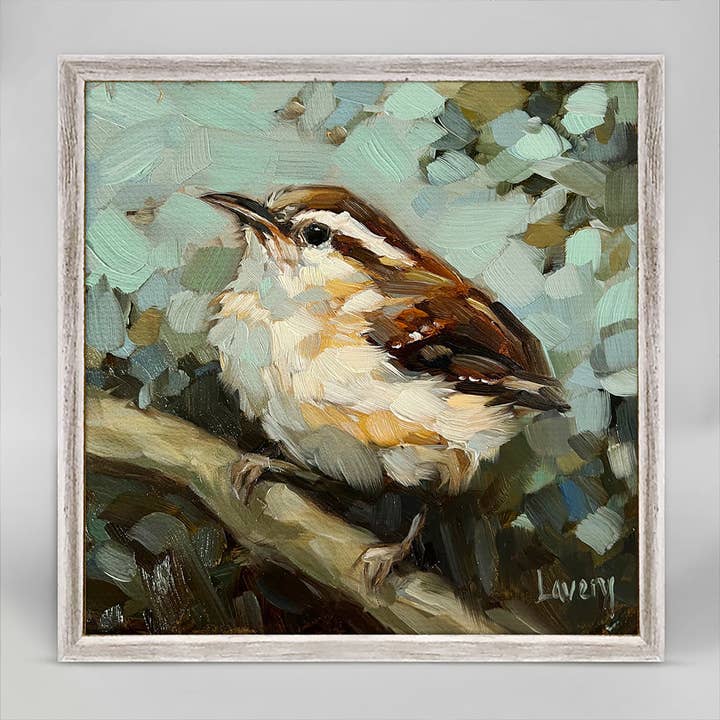 Good Day Bird Mini Framed Canvas for wholesale by GreenBox Art