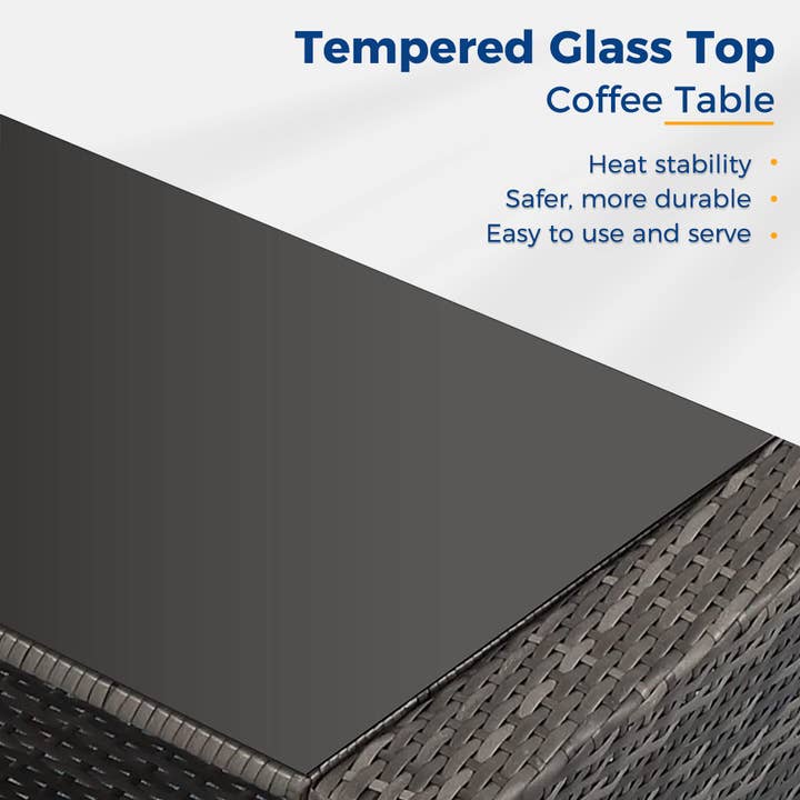 Heynemo - Wholesale Patio Set - 5 Piece Outdoor Patio Furniture Sets, Wicker Sofa Set1