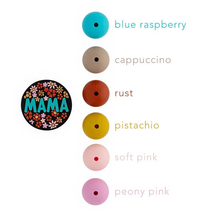 Cara & Co Silicone Craft Supply - Wholesale Craft Supplies - MAMA Silicone Focal Beads