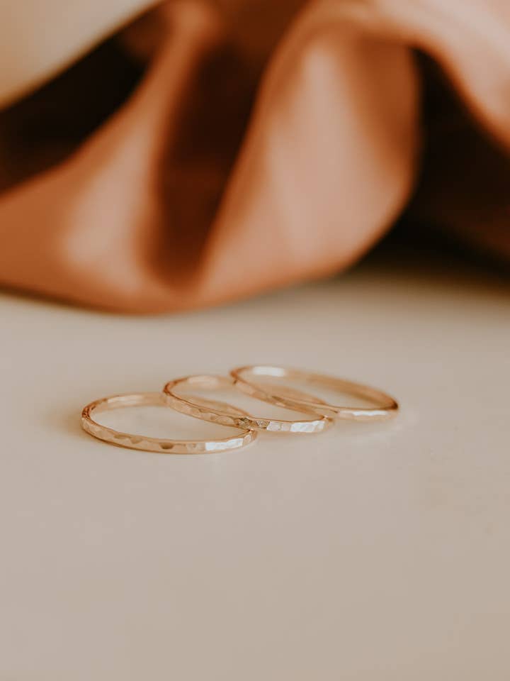 Hammered Stacking Ring for wholesale by Every Day Collective Co.