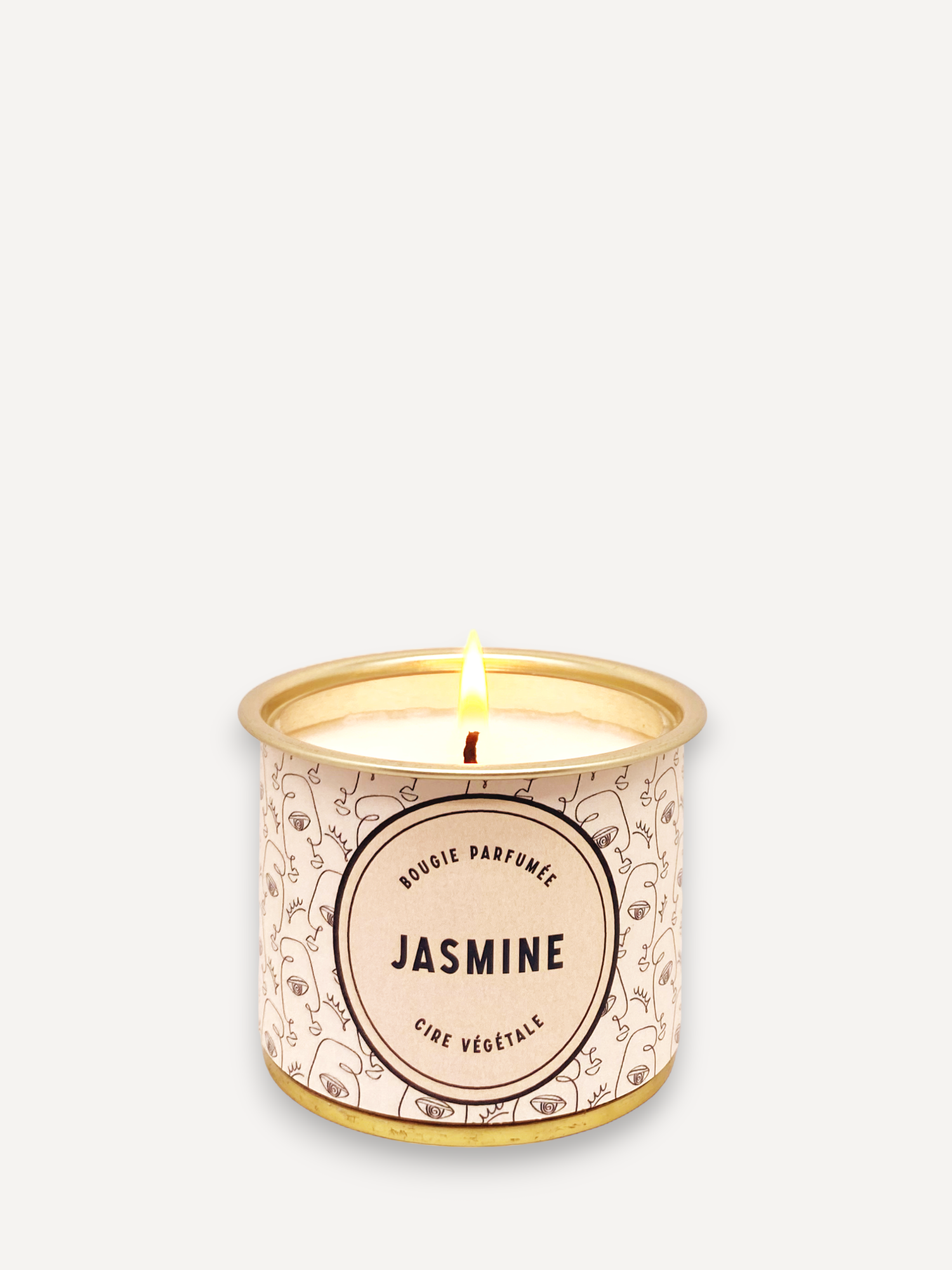 Maona – wholesale Jar/filled candle – Miss Jasmine - Jasmine Scented Vegetable Candle 160g0