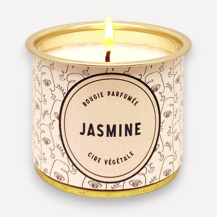 Maona – wholesale Jar/filled candle – Miss Jasmine - Jasmine Scented Vegetable Candle 160g0