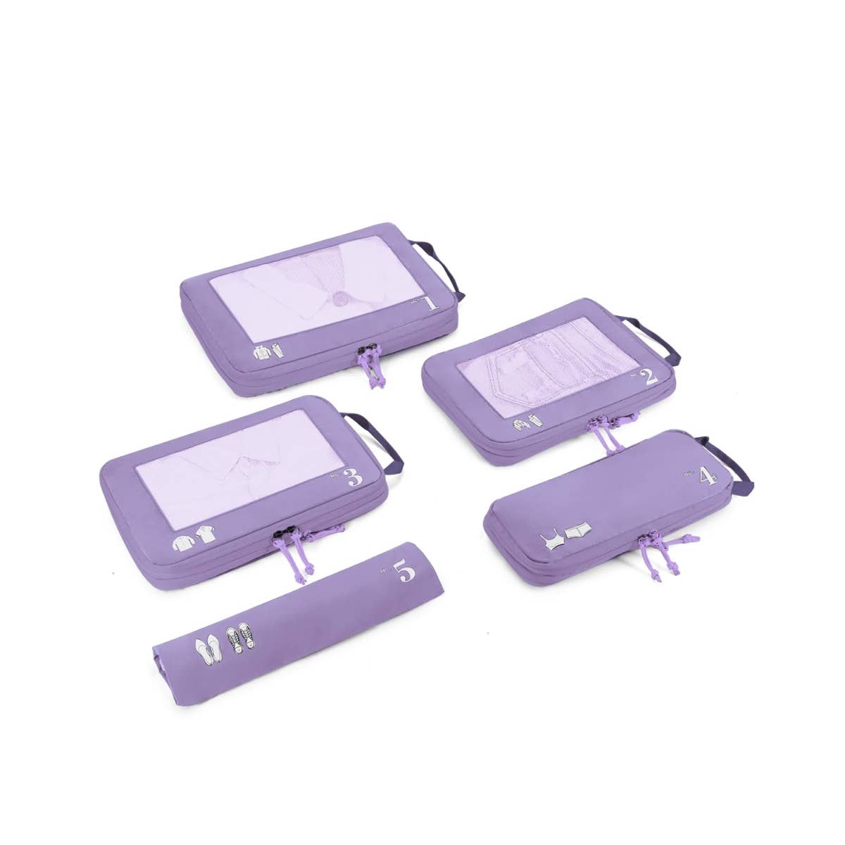 wandf - Wholesale Travel Set - 5 Set Compression Packing Cubes for Suitcases Organiser Bags41