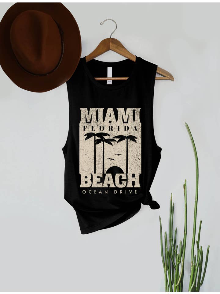 PINK NABI - Vendita all'ingrosso Canotta - Donna - Viaggio sull'oceano di Miami Florida Beach