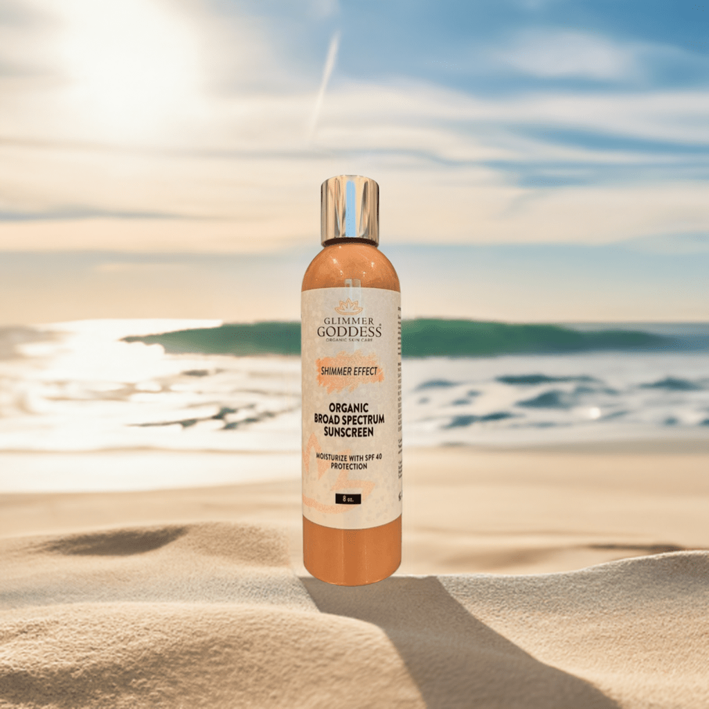 Glimmer Goddess® – wholesale Sunscreen – Goddess Glow Shimmer Suntan Lotion SPF 40 – Reef-Safe Radiance2