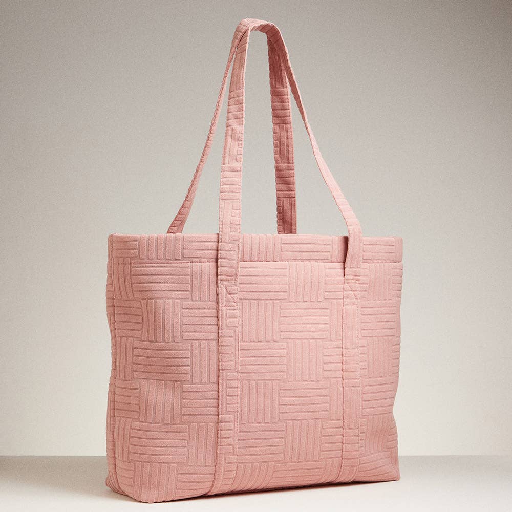 Sensibling Corp. - Wholesale Tote Bag - Women's - Grid Pattern Everyday Tote Bag8