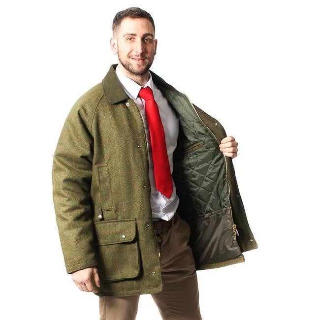 The Scotland Kilt Company - Wholesale Jacket - Men's - Men's Derby Tweed Jacket - Dark Tweed1