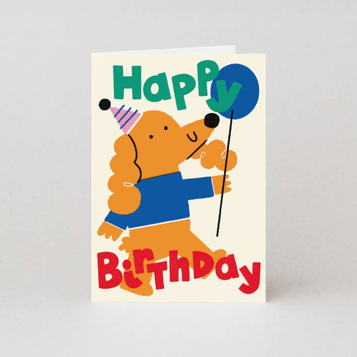 Studio Boketto - Wholesale Birthday Card - Poodle Happy Birthday Card by Isa Pirracas