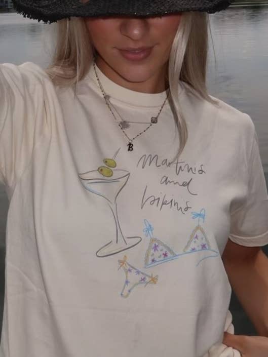 Sunday Violets - Wholesale Screen Printed T-Shirt - Women's - Martinis & Bikinis Premium Tee