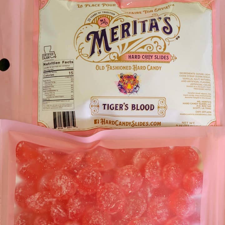 Ms. Merita's Hard Candy Slides - Wholesale Hard Candy - Tiger's Blood 4oz Travel bag0