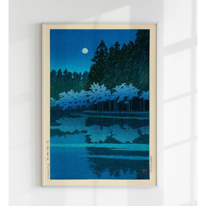 Vårkväll på Inokashira Park av Hasui för wholesale av Rock Paper Scissors Wall Art