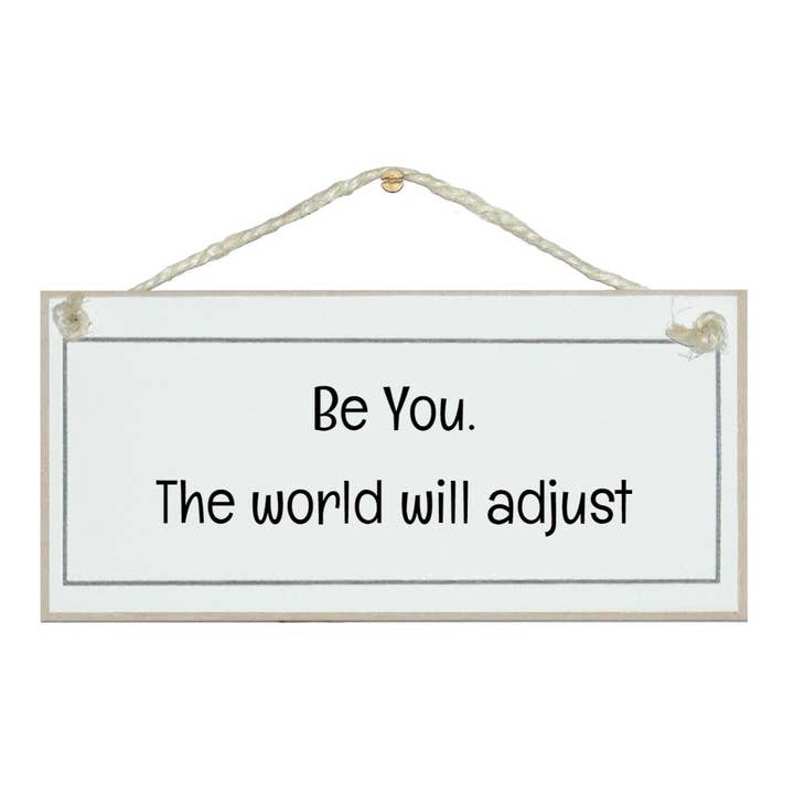 Wees jij, de wereld zal algemene tekens aanpassen voor wholesale door Crafty Clara