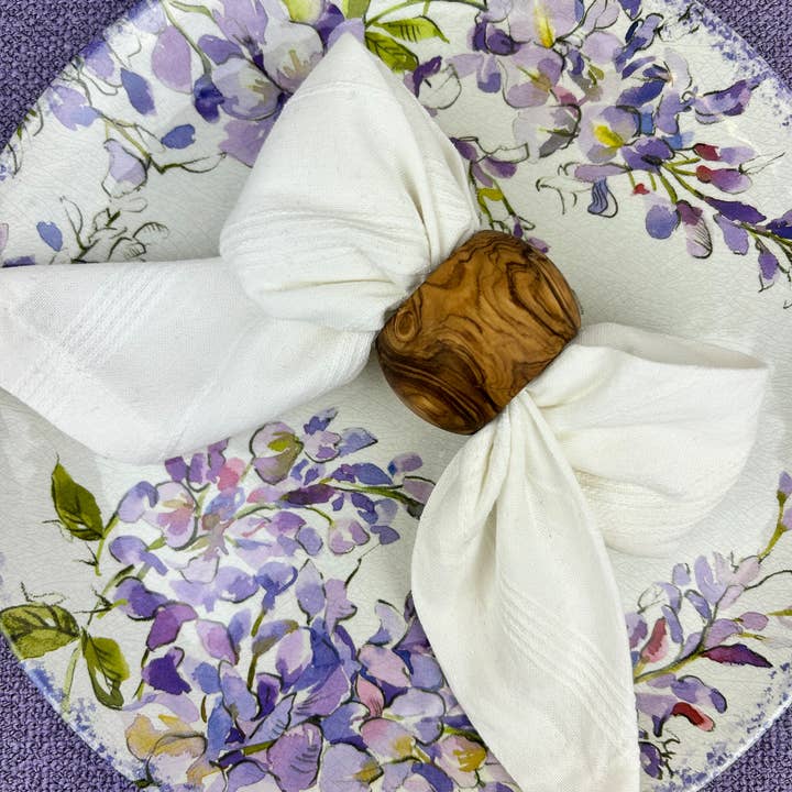 Natural OliveWood - Wholesale Napkin ring - Olive Wood Napkin Ring2