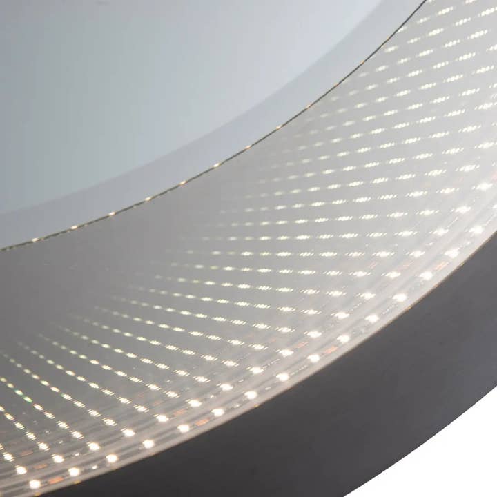 Nova of California - Wholesale Wall Mirror - Wall Mirror 39" Starfall Infinity LED Gunmetal6