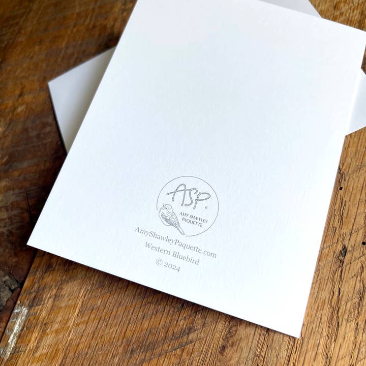 Amy Shawley Paquette - Wholesale Stationery/Notecard Set - Vermilion Flycatcher - Blank Note Card2