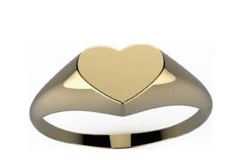 Zahav Jewelry - Wholesale Signet Ring - 14k Solid Gold | Signet Ring | Dainty ring | 14k Solid Gold Ring | Size 3 Ring I Gold Jewelry I Fashion Jewelry1