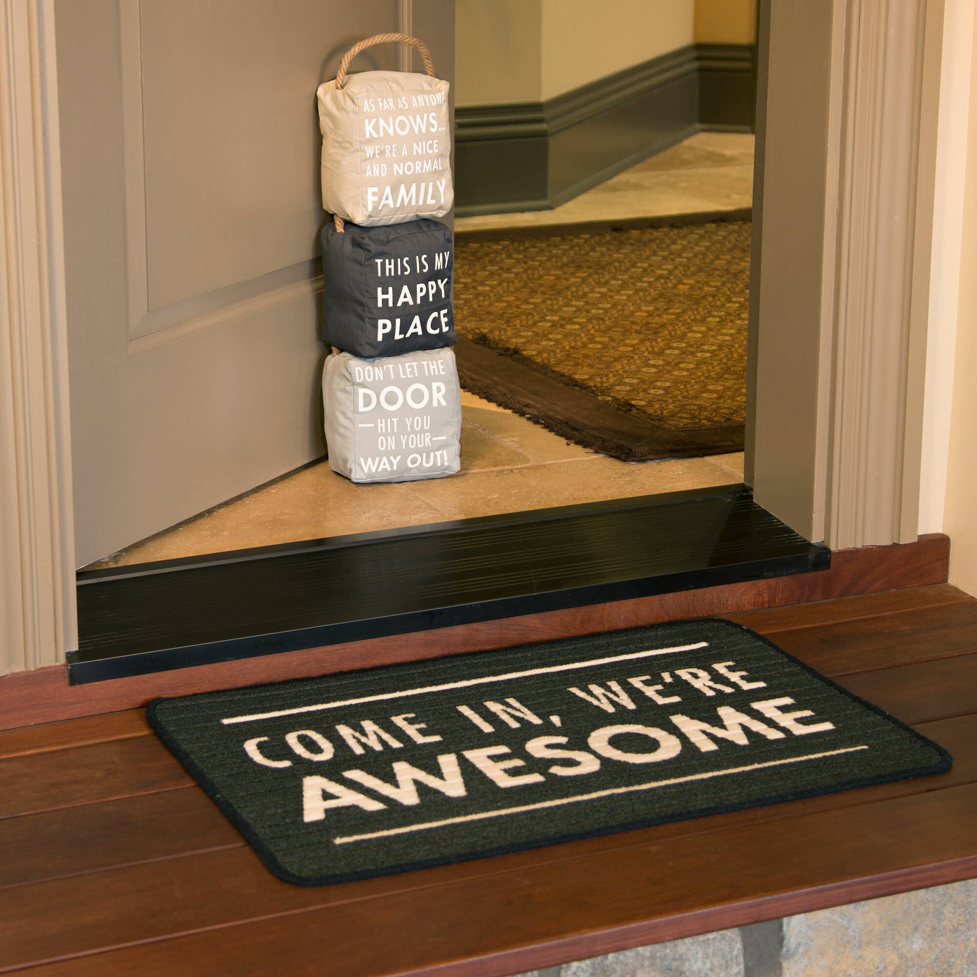 Pavilion - Wholesale Door Stop - Happy Place - 5" x 6" Door Stopper1