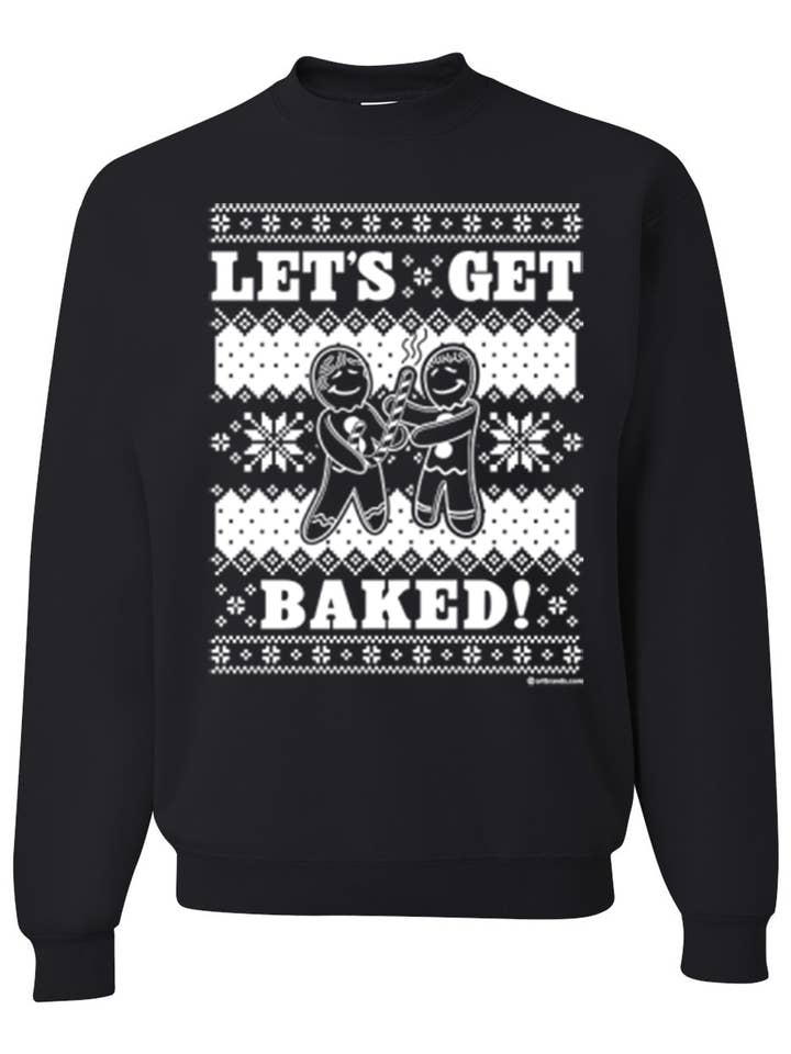 Laten We Gebakken Worden Bong Rook Sweatshirt Lelijke Kersttrui voor wholesale door CJS Products LLC