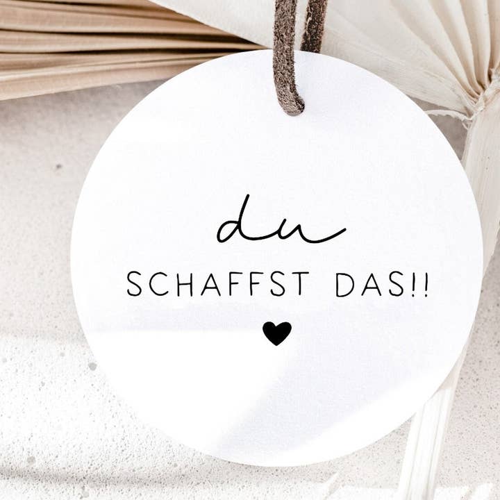 STEMPEL du schaffst das mit Herz, Stempel Aufmunterung, Motivation für den Großhandel von Der kleine Sperling