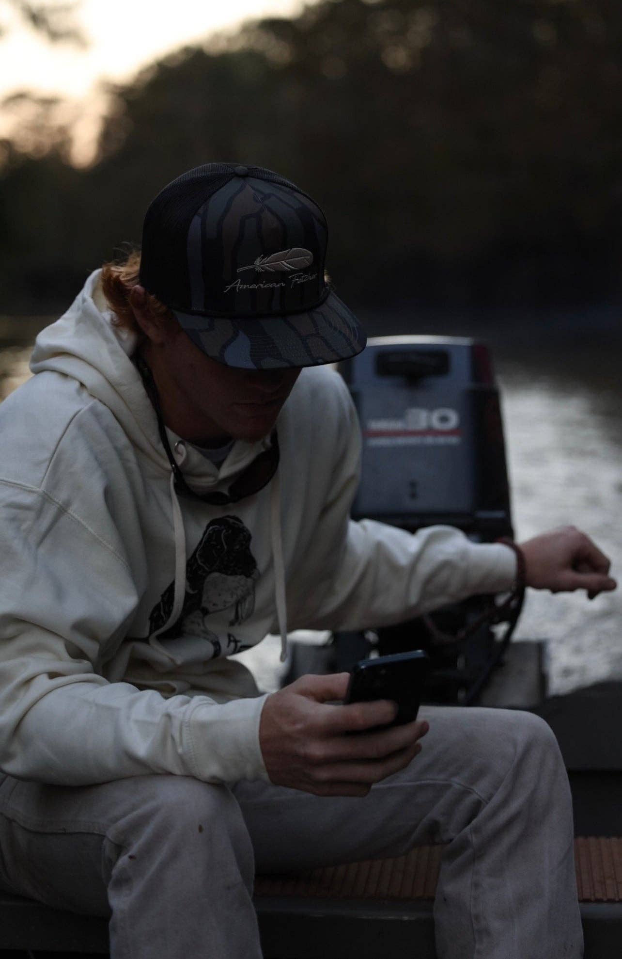 American Fetcher - Wholesale Trucker Hat - Unisex - AF Camo Rope — Feather1