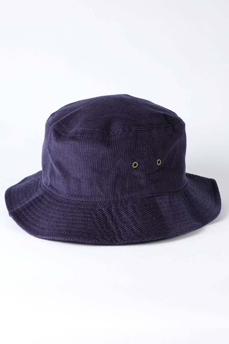 Fashion City - Wholesale Bucket Hat - Women's - Foldable Vintage Corduroy Short Brim Bucket Hat5