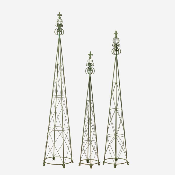 Discount S/3 Metal Plant Stands, Lg Is 63.2"H, K/D for wholesale by The Gerson Companies