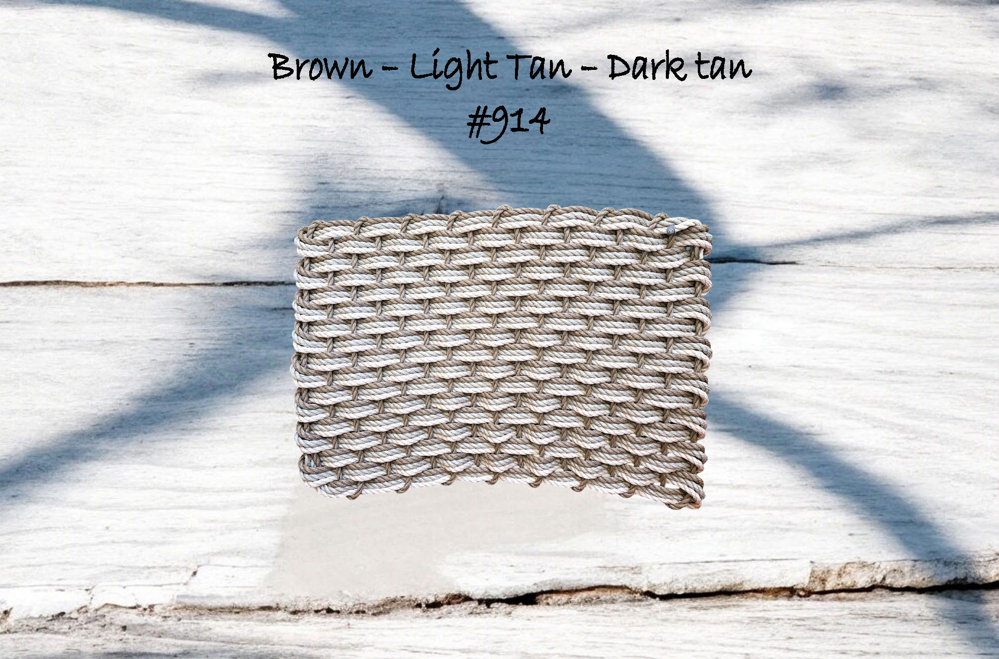 Maine Rope Mats - Vente Paillasson - 914 Le paillasson en corde de homard du Maine tissé à la main "Original"0