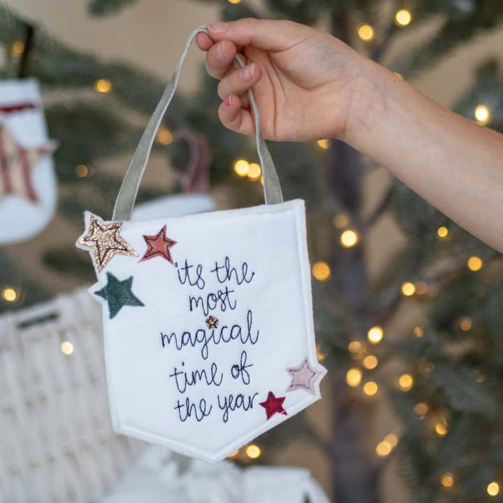 Girl Friday Embroidery - Vendita all'ingrosso Decorazione natalizia - Bandiera decorativa natalizia