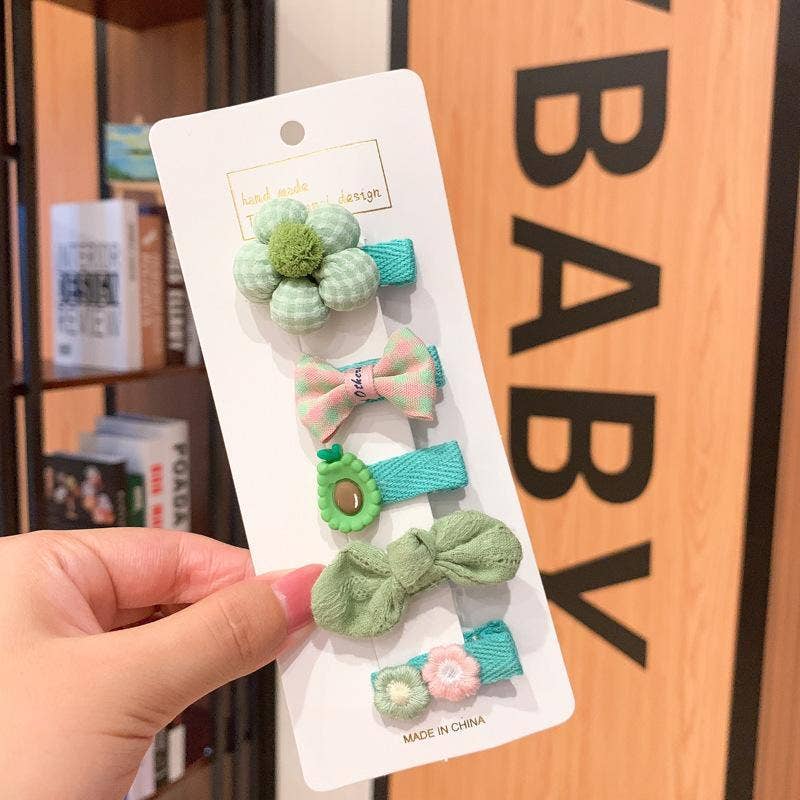 KiddieKickz - Vente Ensemble d'accessoires pour cheveux – enfant - Set de barrettes pour enfants en tissu7