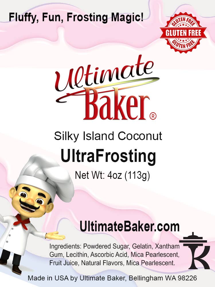 Ultimate Baker - Wholesale Icing - Ultimate Baker UltraFrosting Island Coconut (1x4oz) 6