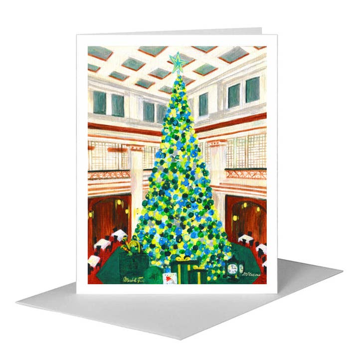 Walnut Room at Marshall Fields, Chicago, Greeting Card (#7028A) for wholesale by Printed Canvas