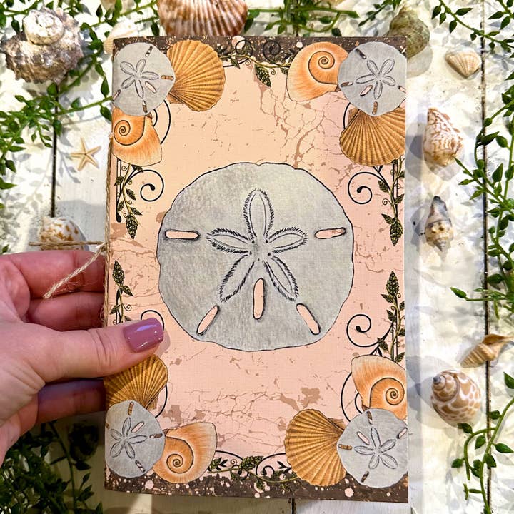 NOMAD Moon Magic - Vendita all'ingrosso Diari/agende - Diario estetico vintage fatto a mano, design Sand Dollar1