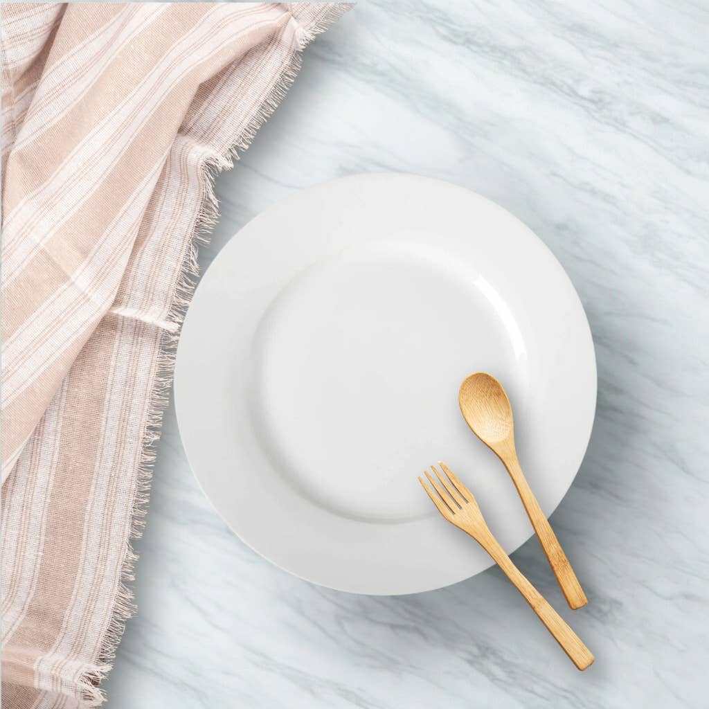 Gourmet Edge - Wholesale Dinner Plate - 7.5"Dessert plate, white porcelain - BULK