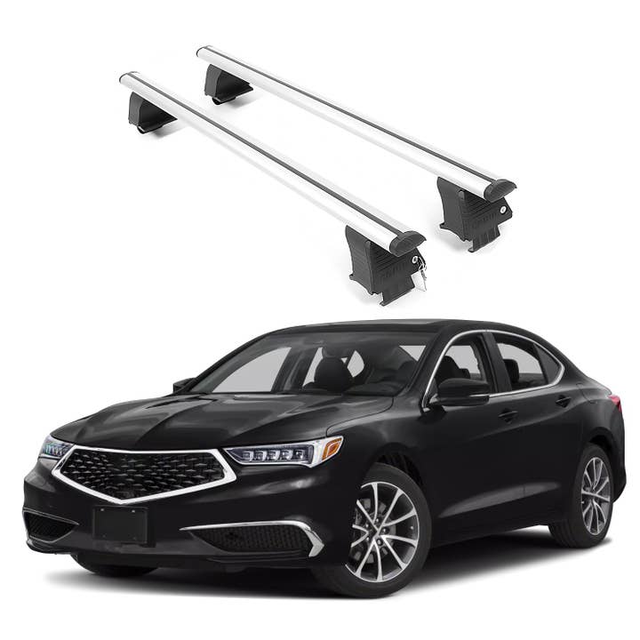 ERKUL Roof Rack Crossbars Fits Acura TLX 2015-2020 Naked Roof Aluminum Silver for wholesale by Erkul Auto USA