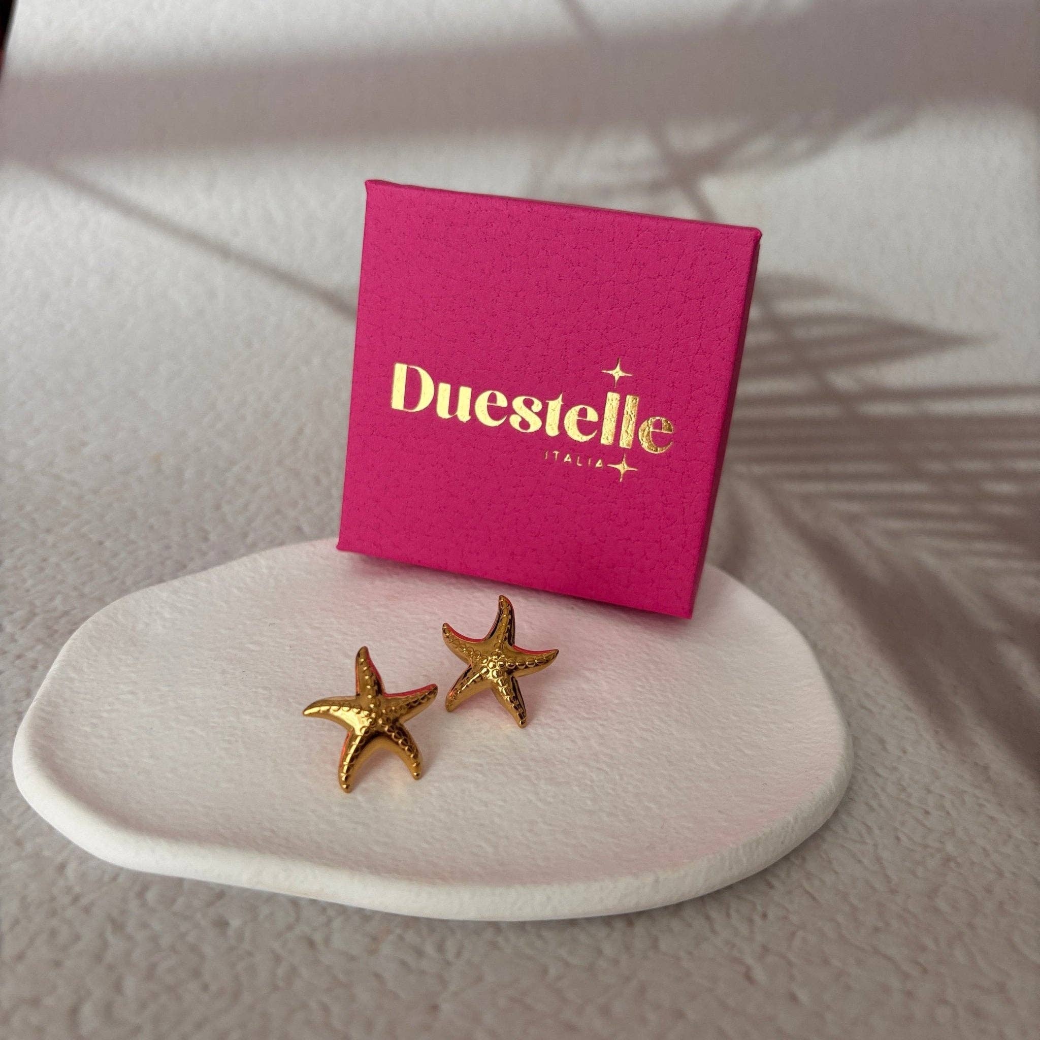 DUESTELLE ITALIA - Wholesale Stud/Post Earrings - Gold Coast - Starfish Stud Earrings Gold Waterproof2