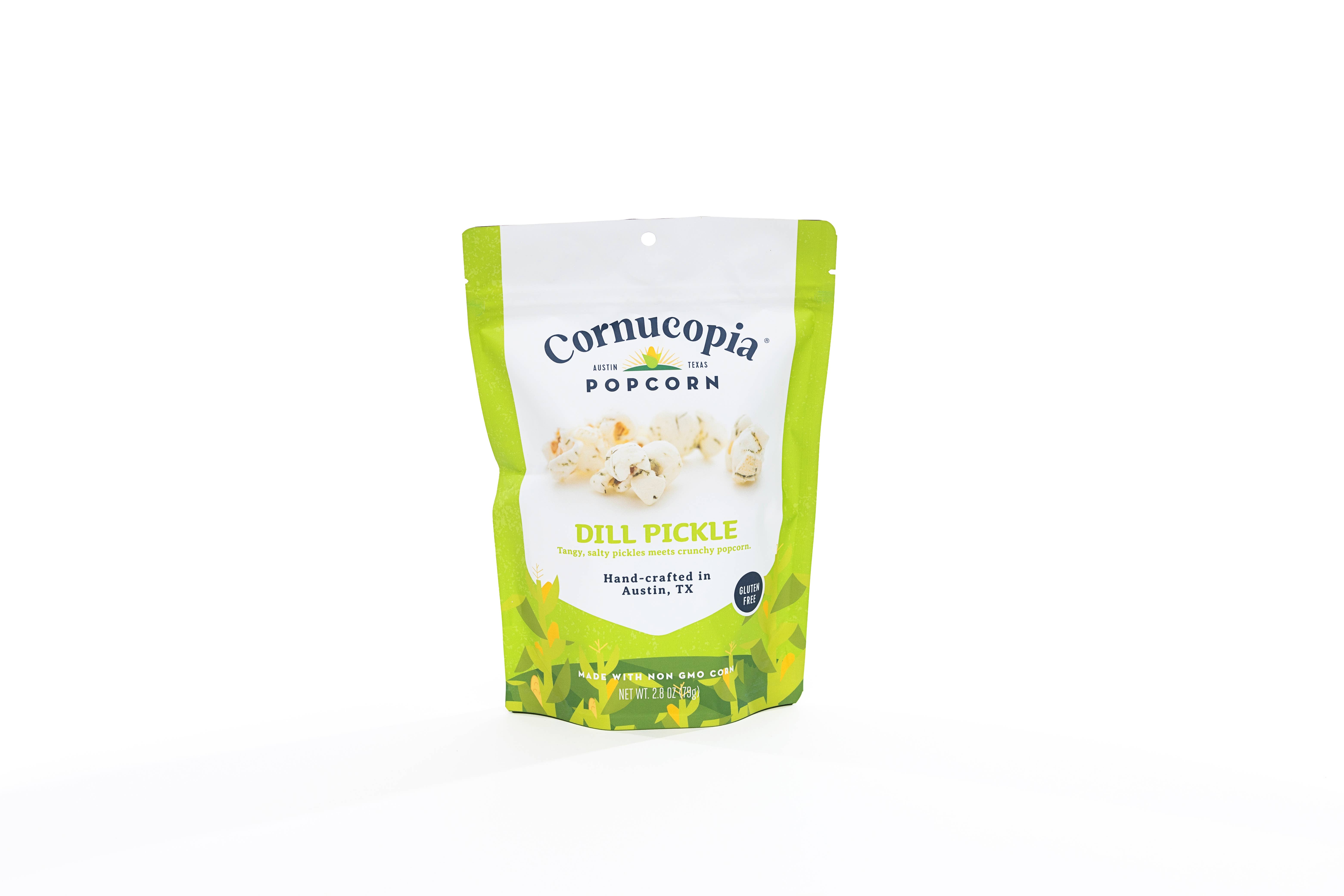 Cornucopia Popcorn - Wholesale Popcorn - Dill Pickle Popcorn- GF- Signature Bag