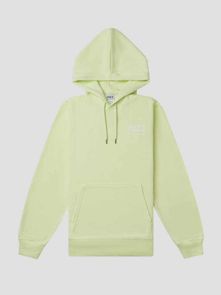 PAEZ HOODIE LIME UNISEX for wholesale by Paez