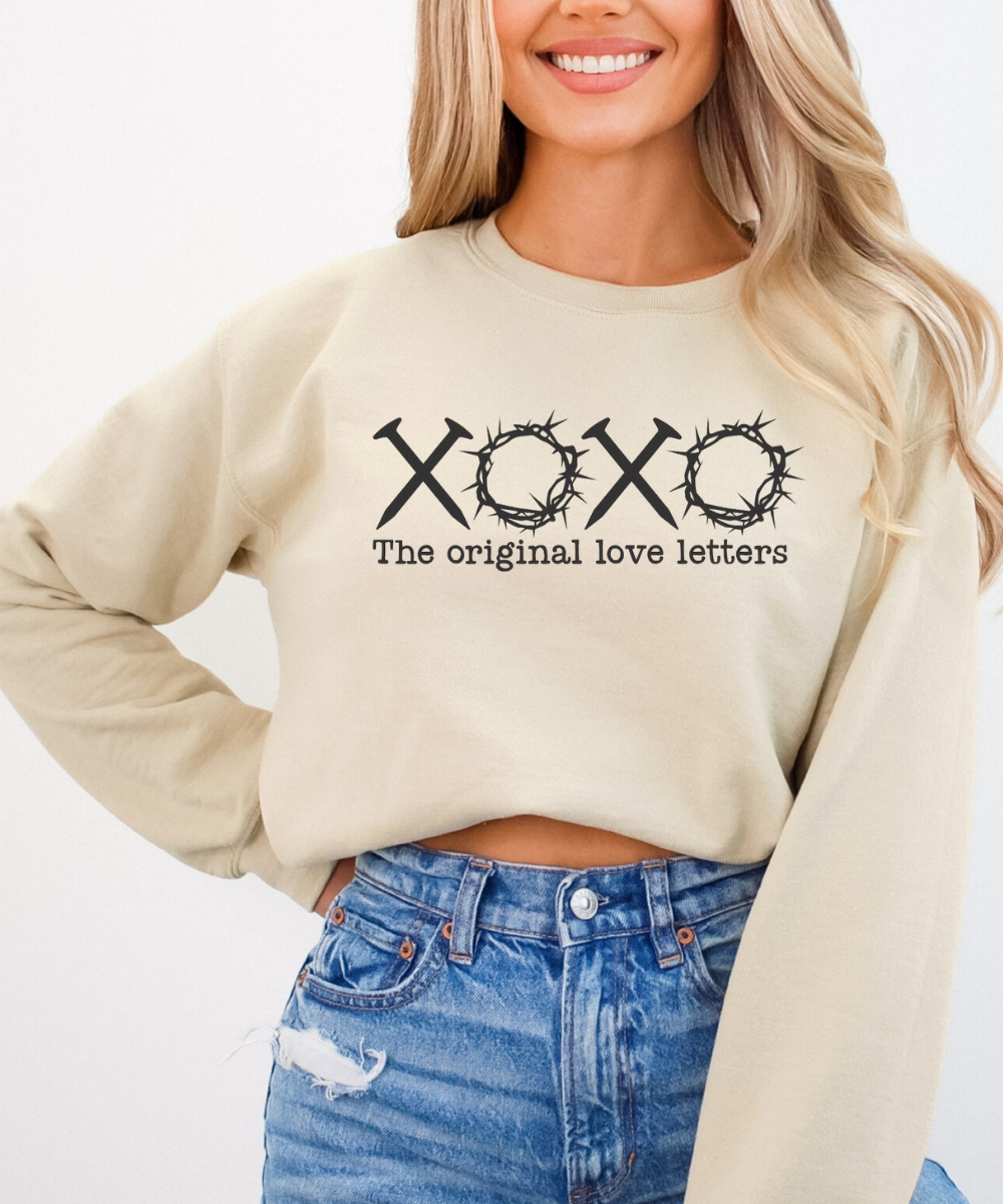 Desert Raine - Wholesale Graphic Sweatshirt - Women's - XOXO The Original Love Letters - Crewneck Sweatshirt2