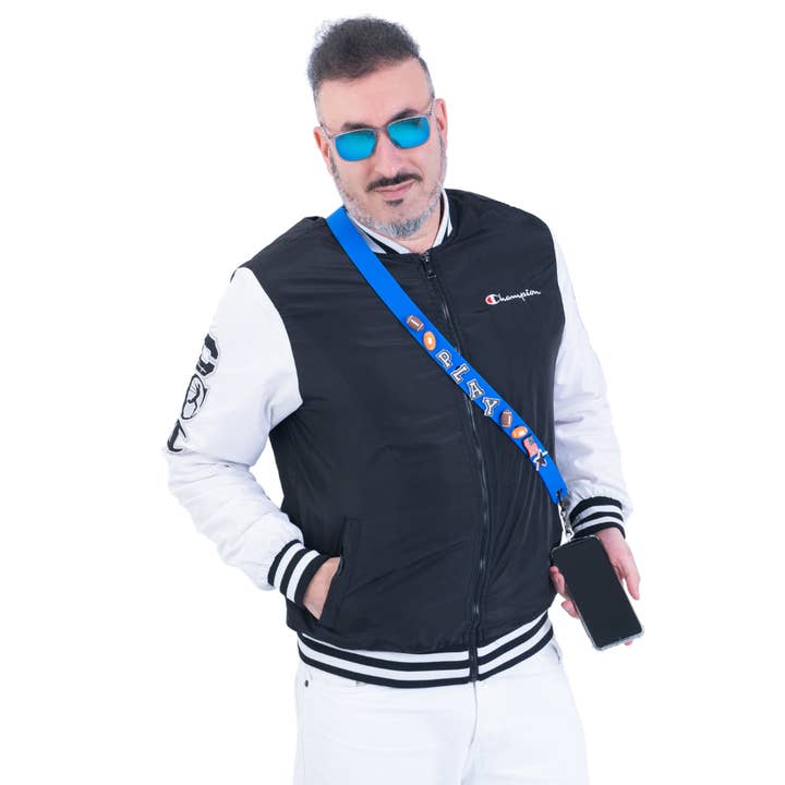 Ciondolo decorativo per telefono blu compatibile con crocs per la vendita all'ingrosso da parte di UNITEDIFY