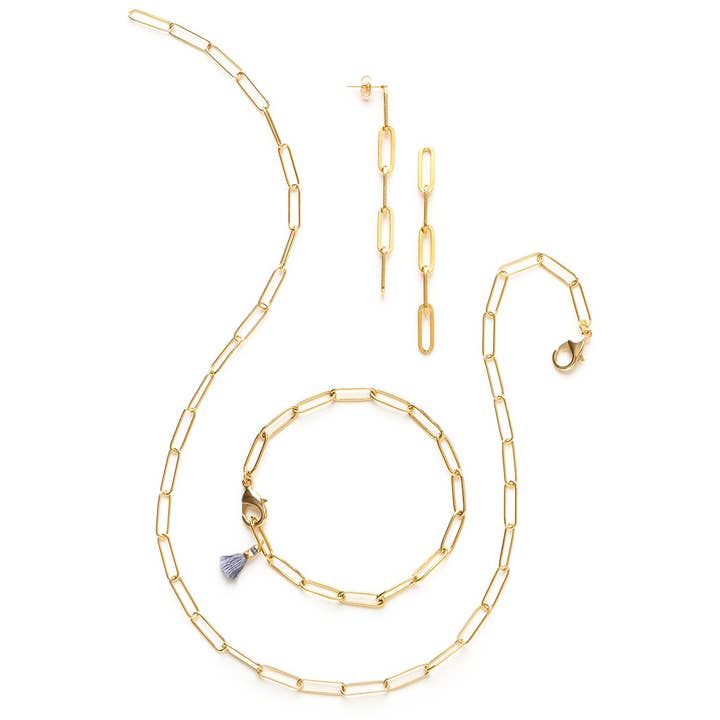 Amano Studio - Wholesale Dangle Earrings - Paperclip Chain Earrings3