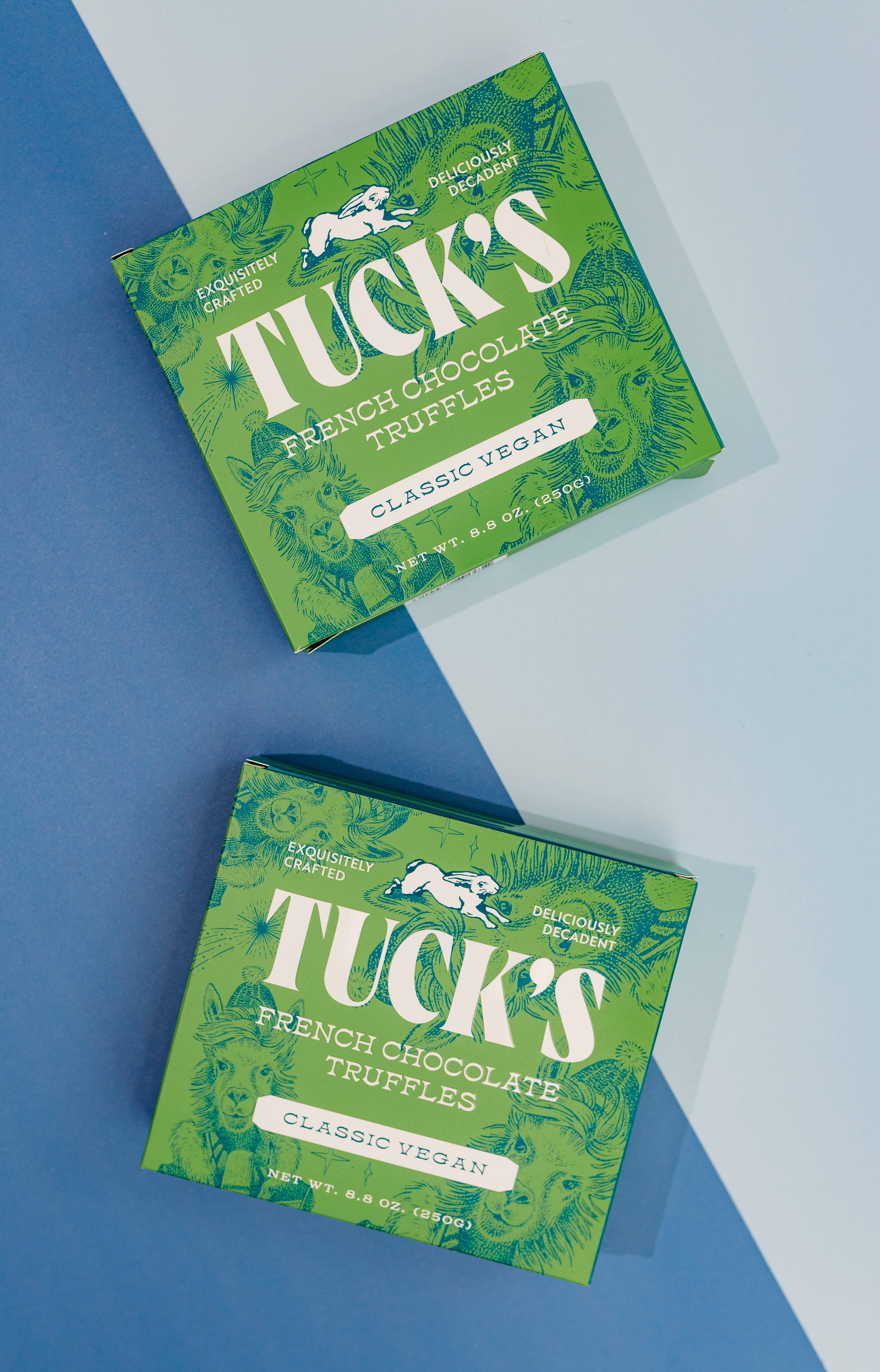 Tuck's Truffles - Wholesale Chocolate Box - Classic Vegan Chocolate Truffle Box (Case of 12)1