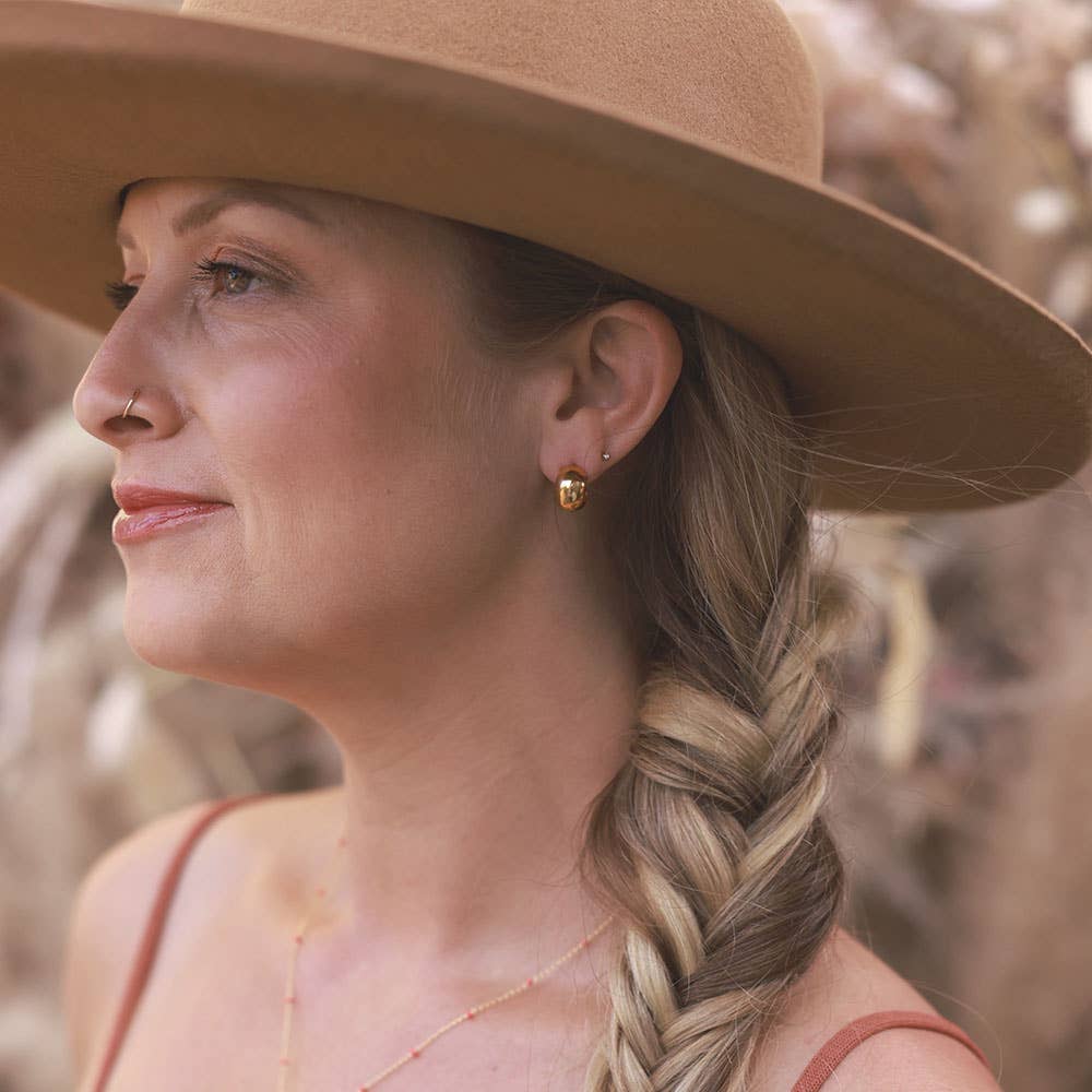 Amano Studio - Wholesale Huggie Earrings - Demure Huggie Hoop Earrings4