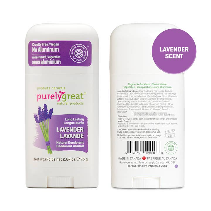 Purelygreat Natural Deodorants - Wholesale Deodorant - Unisex - Purelygreat Stick Deodorant - Lavender8