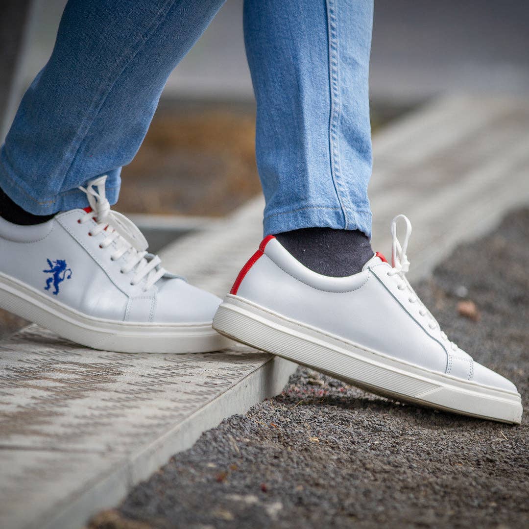 Football Town - Wholesale Lifestyle Sneakers - Men's - Sneaker Rampant Lion (White)7