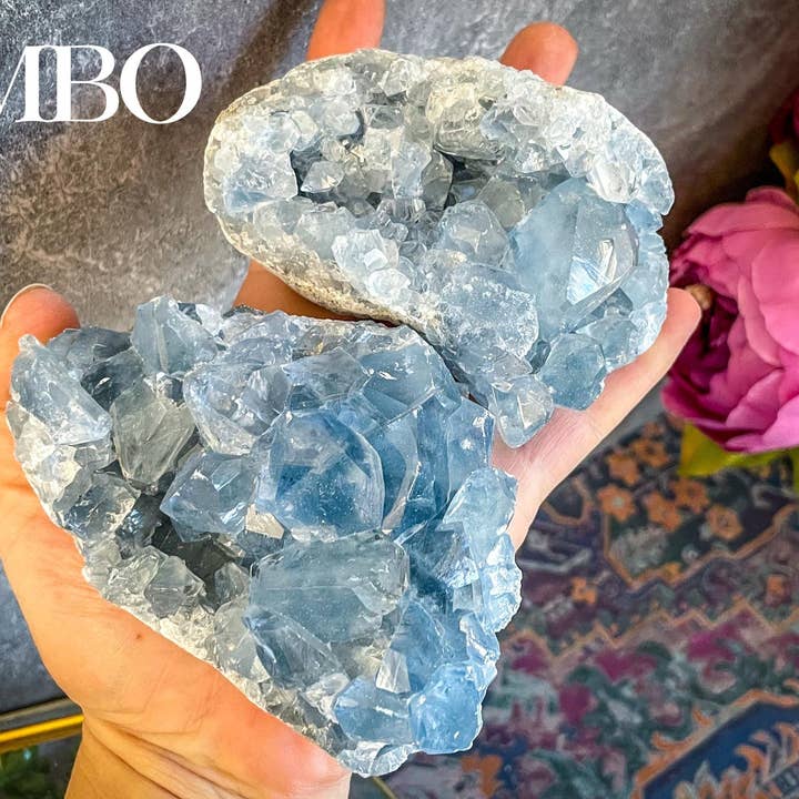 Mandala Gems - Wholesale Spiritual Stone/Crystal - Ethically Sourced CELESTITE Clusters