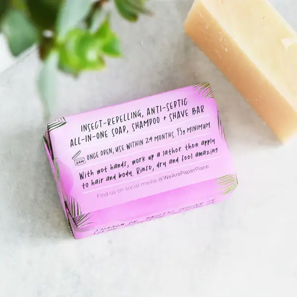 Paper Plane - Wholesale Bar Soap - Travel Bar 100% Natural Vegan Plastic Free1