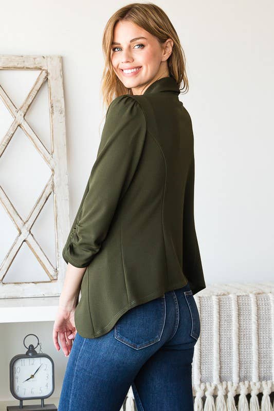 HEIMISH - Wholesale Blazer - Women's - EJ6743-10 SOLID OPEN BLAZERS8