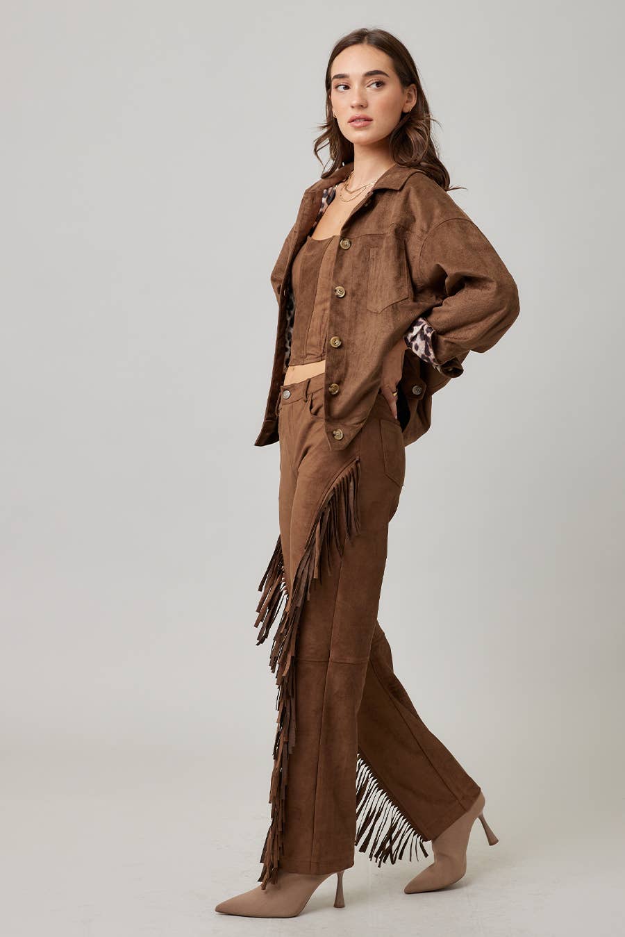 MOKA Veste en daim surdimensionnée en vente sur Faire5