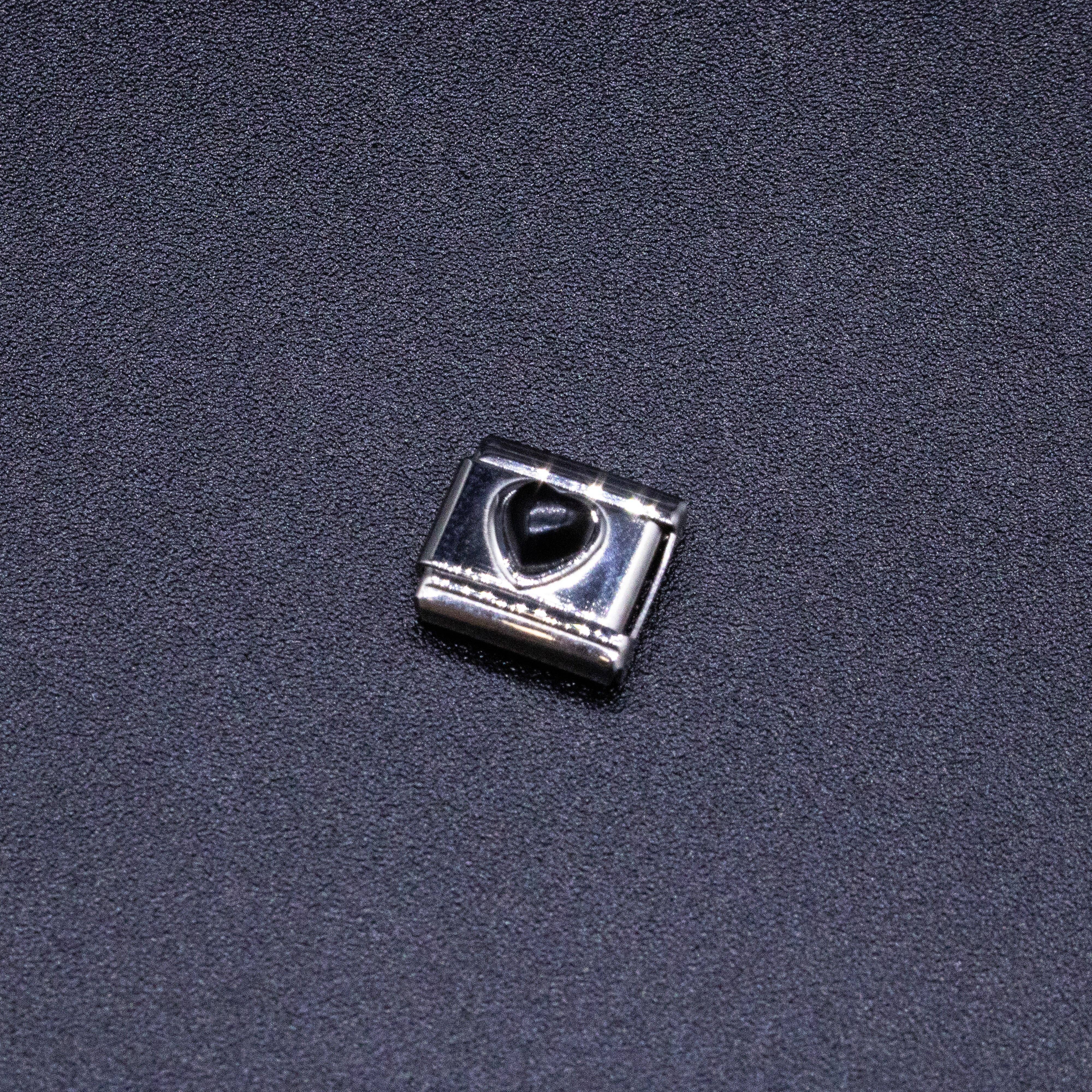 Natalia - Vente Breloques/médailles personnalisées - Breloques de bracelet à breloques italien - Maillons cœur en pierre précieuse8